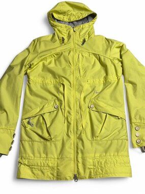 Nike Women's Yellow Waterproof Winter Snowboarding Jacket Hoodie Parka